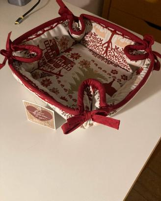 Cestino portapane in tessuto, nuovo