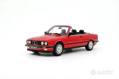 BMW 325i Cabrio E30 1986 rot Modellauto 1:18