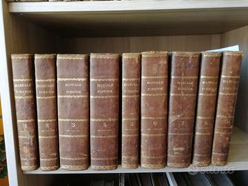MANUALE FORENSE RARO COMPLETO 9 VOLUMI 1838