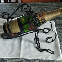 Porta Bottiglia da Vino in Ferro Battuto