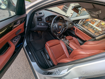 BMW X3 xdrive 20d 184CV Autom. pelle rossa Xenon