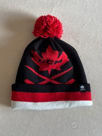 Berretto CCM Canada Hockey Vintage – Nero/Rosso