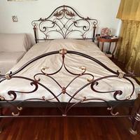 LETTO MATRIMONIALE FERRO BATTUTO