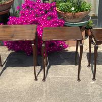 Tris tavolini salotto antichi