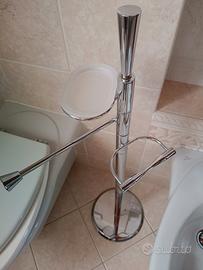 Porta rotolo carta igienica in acciaio inox