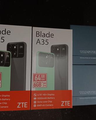 (NUOVI) 2 ZTE BLADE A35+ 2 SMART RING TAPSTER 