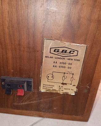 casse hi fi GBC anni 70 