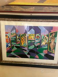 Serigrafia Ugo Nespolo “Musee de la Femme”