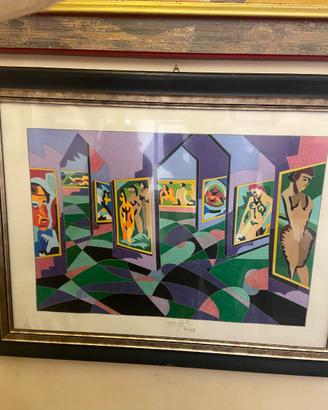 Serigrafia Ugo Nespolo “Musee de la Femme”
