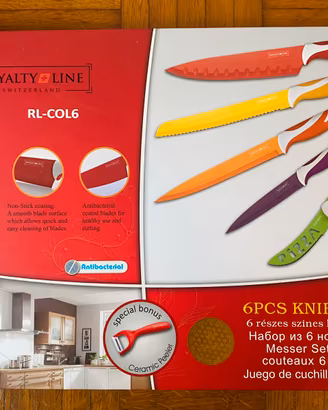 Set 6 coltelli + pelaverdure Royalty Line