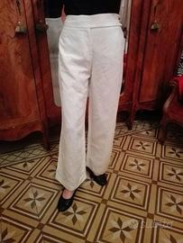 Pantapalazzo vintage Ermanno Scervino lino tg 40