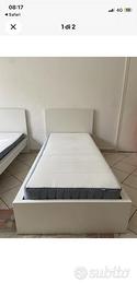 Letto singolo malm ikea con materasso