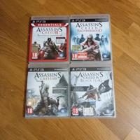 Lotto PS3 Assassin's Creed 2 + Brotherhood + 3 + 4