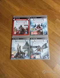 Lotto PS3 Assassin's Creed 2 + Brotherhood + 3 + 4