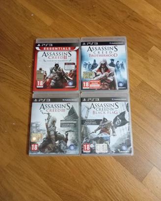 Lotto PS3 Assassin's Creed 2 + Brotherhood + 3 + 4