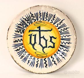 Antico piatto devozionale.