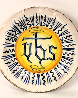 Antico piatto devozionale.