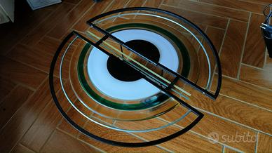 Plafoniera Murano anni '80 - vetro e metallo