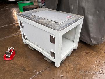 Banco da lavoro in FERRO e pannello ALLUMINIO CNC