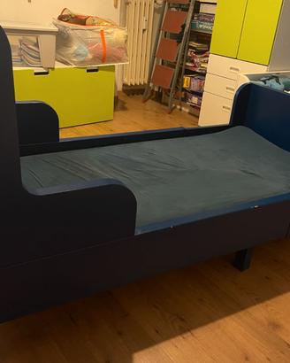 lettoLetto allungabile IKEA BUSUNGE BLU