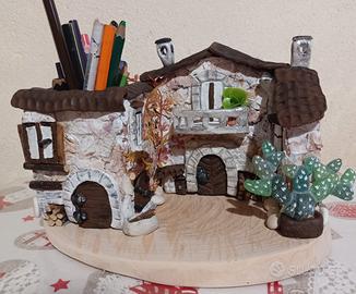 PORTA PENNE IN LEGNO