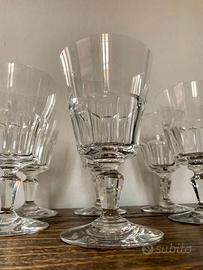 Set 6 bicchieri Baccarat France in vero cristallo
