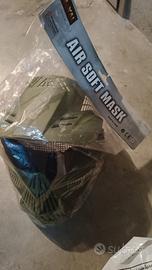 Kit Softair NUOVO – Guanti tactical  + Maschera pr