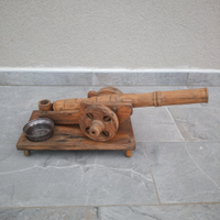 Soprammobile Cannone in legno