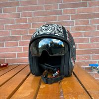 Casco moto premier vintage jet teschio come nuovo