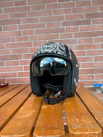 Casco moto premier vintage jet teschio come nuovo
