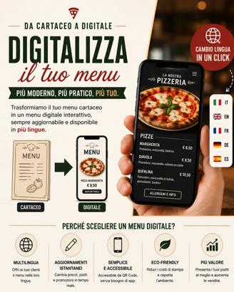 Digitalizza il tuo menu