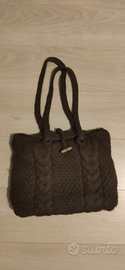 Borsa donna in lana marrone