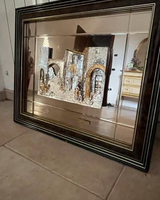 Quadro specchio in argento di silvio zippoli