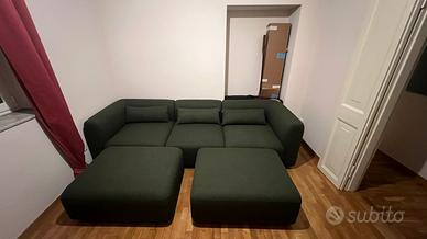 Divano SKLUM Fogler verde 3 posti