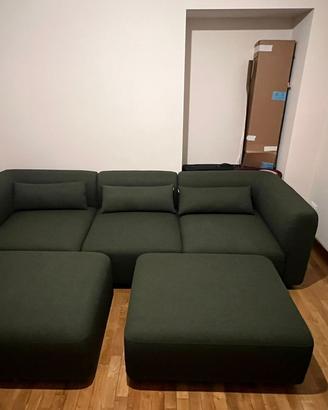 Divano SKLUM Fogler verde 3 posti