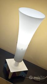 Lampada artigianale in legno e vetro – PEZZO UNICO