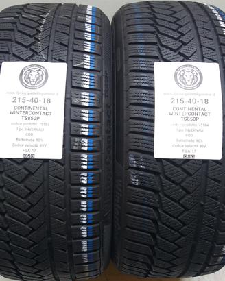 2 GOMME 215 40 18 CONTINENTAL A75184