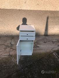 Mobiletto multiuso bianco