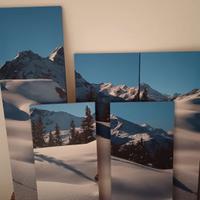 Quadro paesaggio innevato