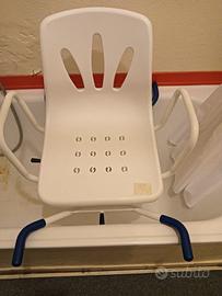 SEDIA GIREVOLE PER VASCA DA BAGNO