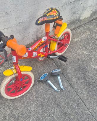 bici Bimbo con rotelle con ruote diametro 12