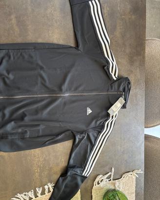 Tuta adidas nera in acetato