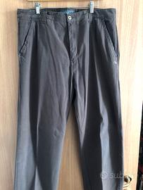 Pantaloni originali Quiksilver cotone marroni