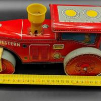 Trattore in latta schiacciasassi anni 60 Japan