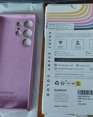cover per Samsung Galaxy S24 Ultra 6,8'' silicone