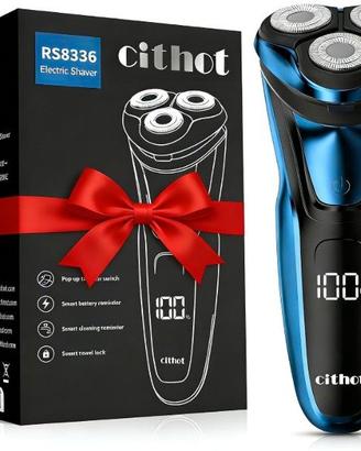 Rasoio Elettrico Barba Con 3D Testine Rotanti IPX7