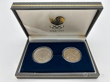 Monete olimpiche,monete in cupronickel , Seul 1988