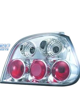 FANALI PER RENAULT MEGANE, 99-02 FONDO CROMATO