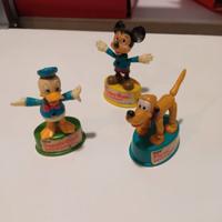 3 Vintage Disney Plastic Push Up Puppets, Mickey,