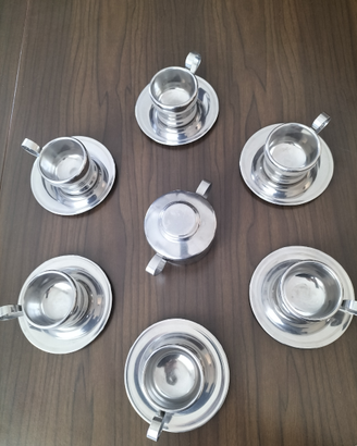 Set tazzine acciao